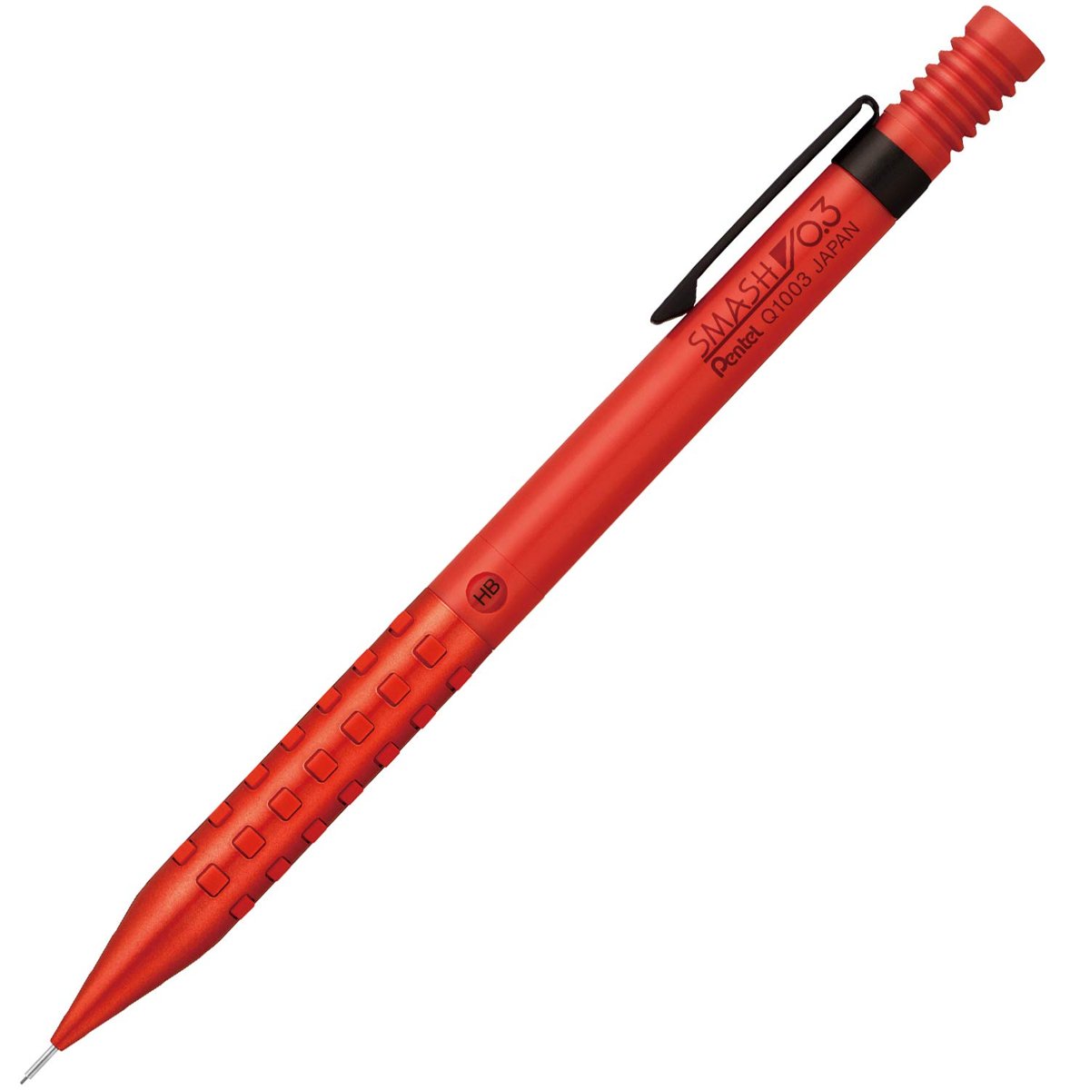 Pentel SMASH Q1003-PL6 (0.3 mm) Metalik Kırmızı Gövde, Teknik Çizim ve Yazı Versatili, Ltd. Edition, Orijinal Kutusunda