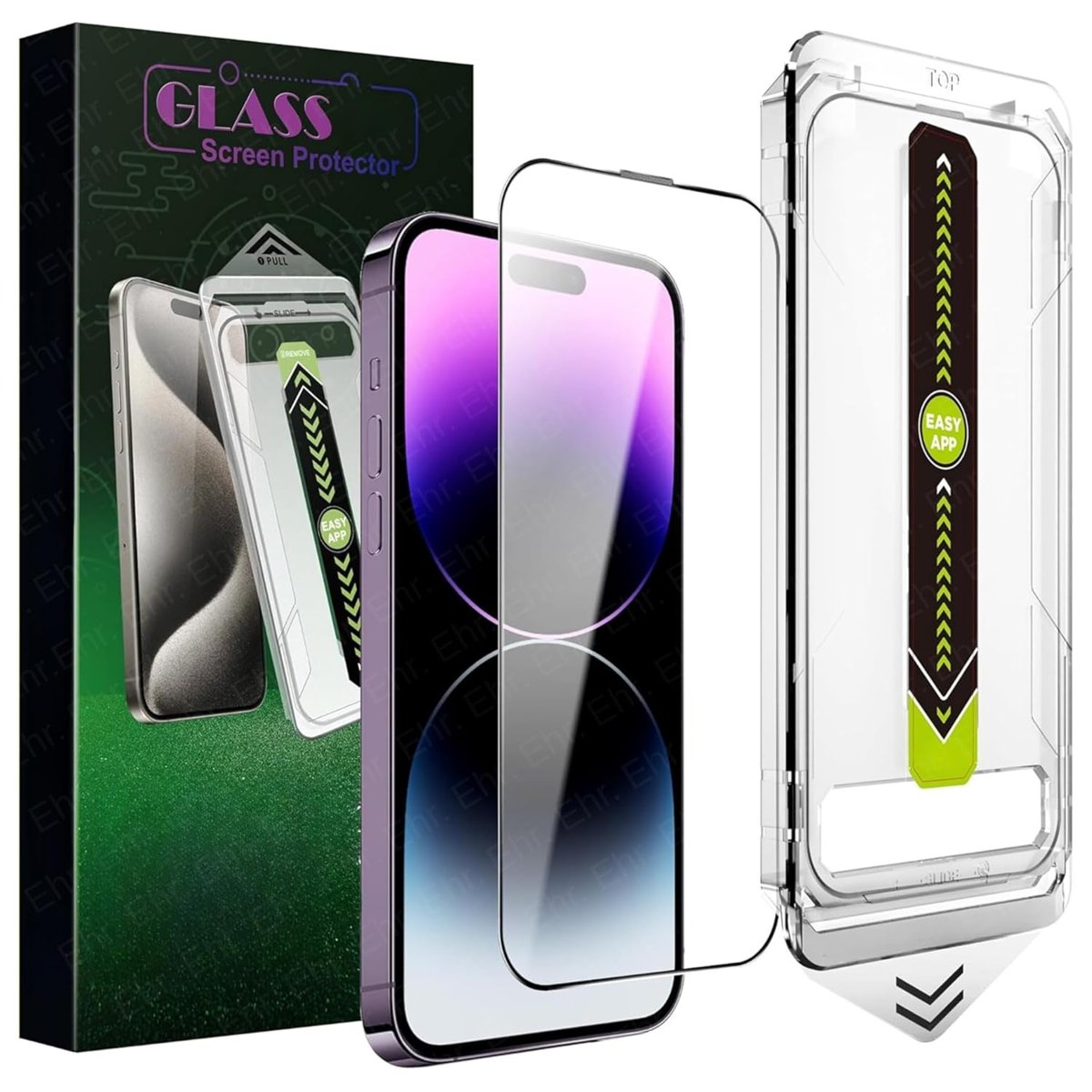Ehr. iPhone 11 / XR ile Uyumlu Darbelere Karşı Maksimum Koruma Sağlayan ve Kolay Uygulama Aparatlı Hiçbir Şekilide Telefonda Toz Bırakmayan Cam (iPhone 11 / iPhone XR)