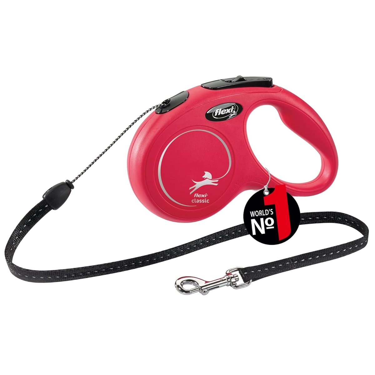 Flexi New Classic S Beden Kırmızı 5MT İpli Tasma