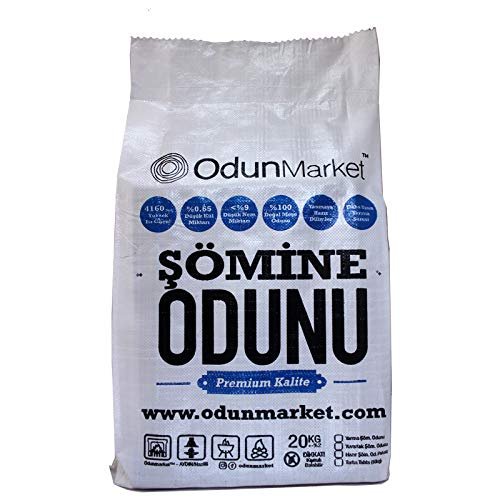 ODUNMARKET - ŞÖMİNE ODUNU - MEŞE ODUNU - 1 YILLIK ŞÖMİNELİK KURU ODUN - 20KG