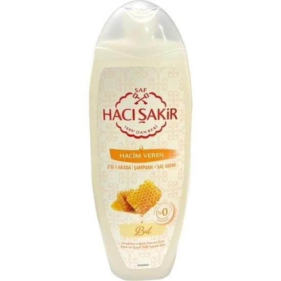 Hacı Şakir Şampuan Bal İnce Telli Zayıf Saçlar 2in1 500 Ml