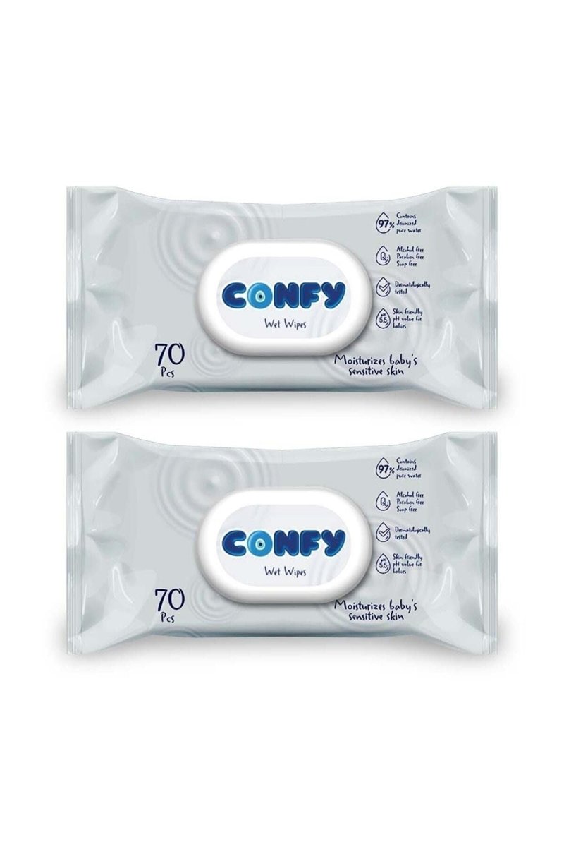 Confy Premium Sensitive Islak Mendil 70 Adet×2 Adet