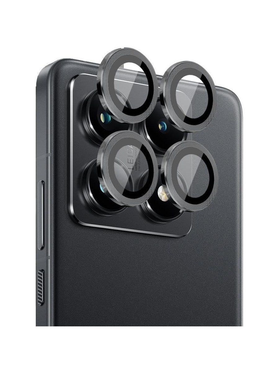Lavderuar Xiaomi Redmi Note 14 Pro Kamera Lens Koruyucu Cam Filmi – Safir (Sapphire) | Üstün Koruma & Maksimum Şeffaflık (Siyah (Black))