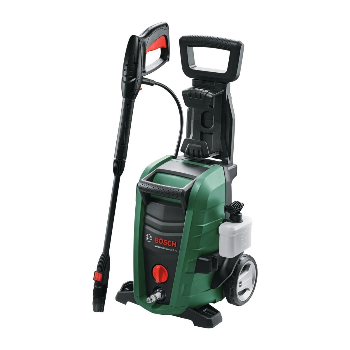 Bosch Yüksek Basınçlı Yıkama Universal Aquatak 125, Yeşil (Nozül, köpük nozülu, şeffaf su filtresi, yüksek basınç yıkama tabancası, 5 m hortum, 5 m kablo, 1500 watt, basınç)