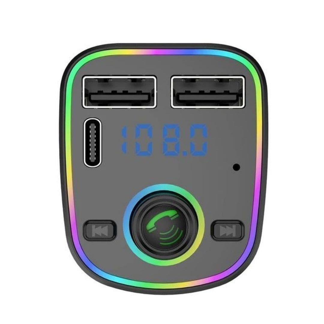 Cosmostech Car C2 Araç Fm Transmitter 5.3 Bluetooth Araç Kiti Hızlı Şarj Qc 3.1 Çift USB ve TYPE-C Mp3 Sd Kart Çakmaklık Girişli Oto Müzik Çalar