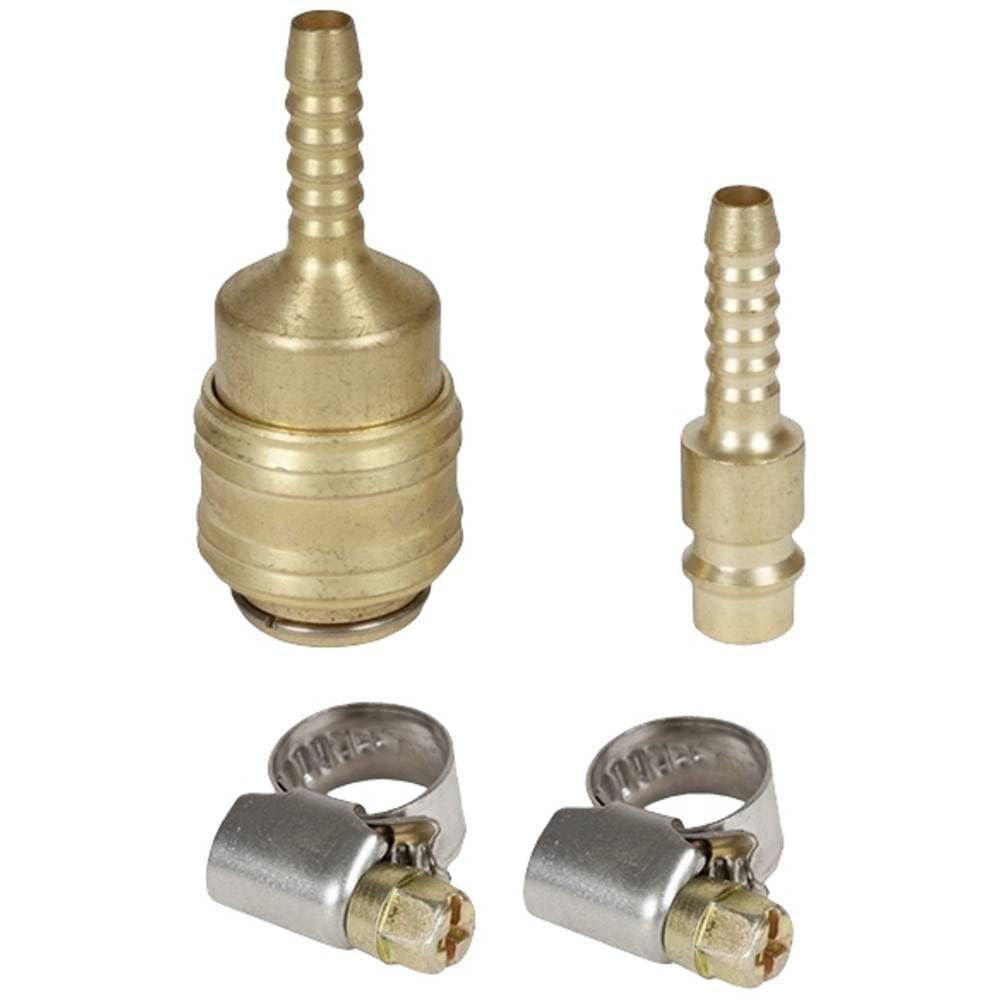 Einhell Hortum Bağlantı Seti, 4 parça 6 mm (Kompresör Aksesuarı, 4 parçalı set, 1x tek elle hızlı bağlantı parçası, 2x hortum kelepçesi dahil) - 4139500