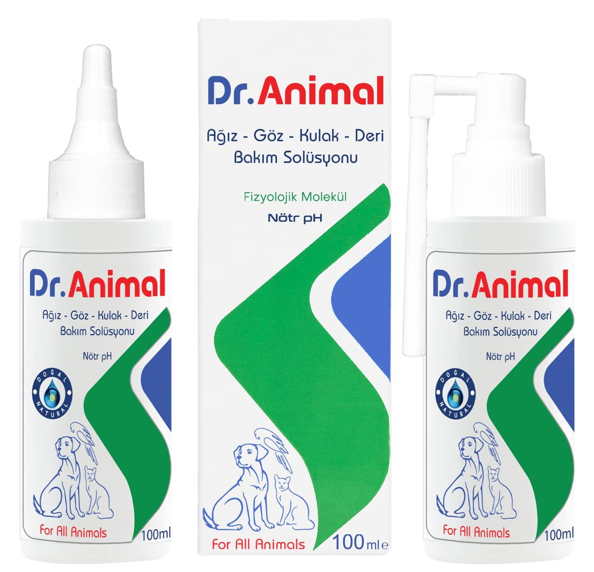 Dr. Animal Ağız-Göz-Kulak-Deri Bakım Solüsyonu 100 ml