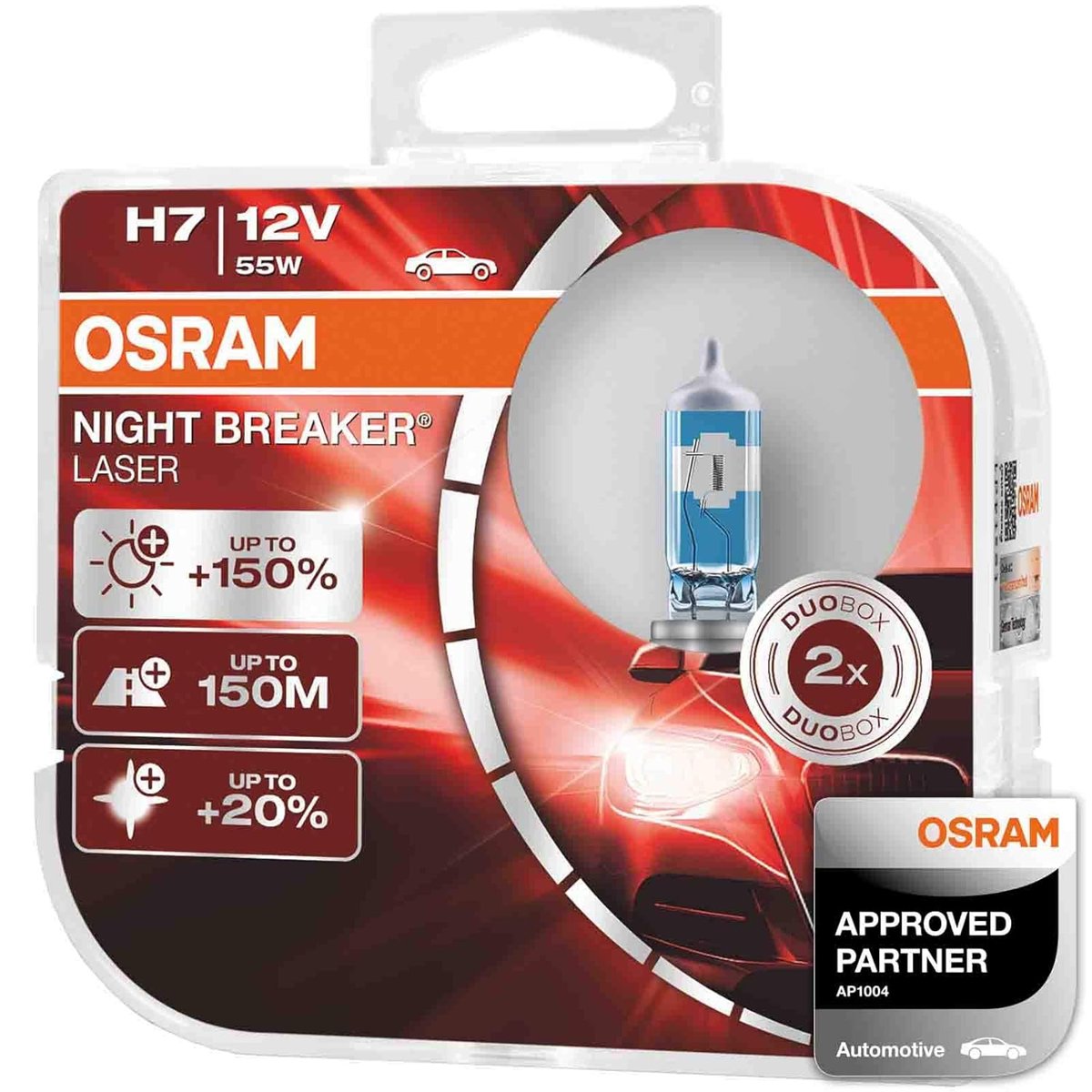 Osram H7%150 Fazla Işık Night Breaker Laser 12V
