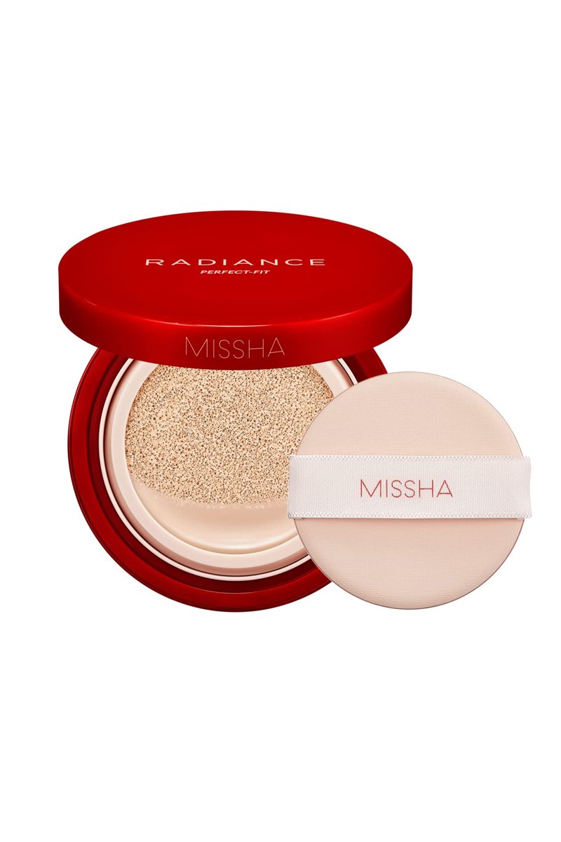 MISSHA 48 Saat Kalıcı Saten Fondöten 15ml SPF50+ Radiance Perfect Fit Cushion Foundation No.21/Fair