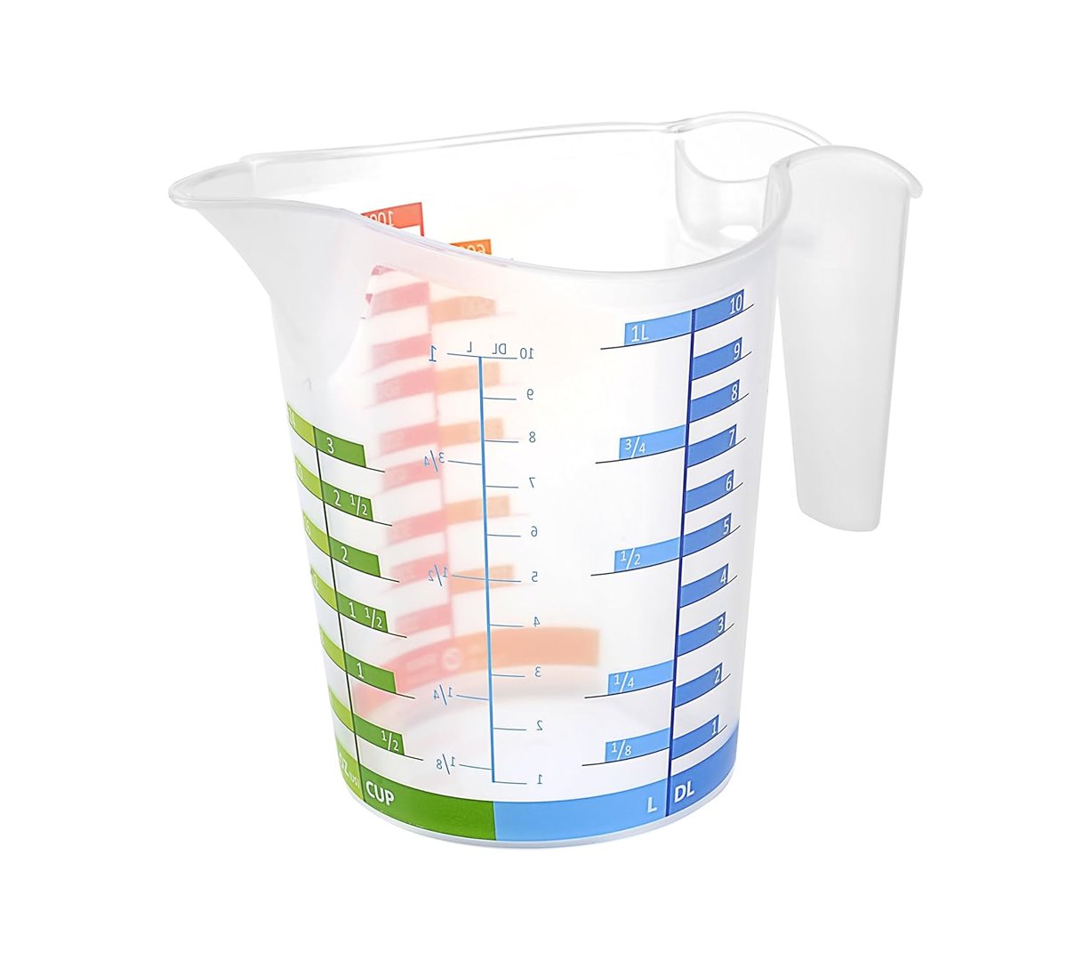 Kullan At Market Plastik Ölçü Kabı 1000ml 123x100x126 mm 1 Adet