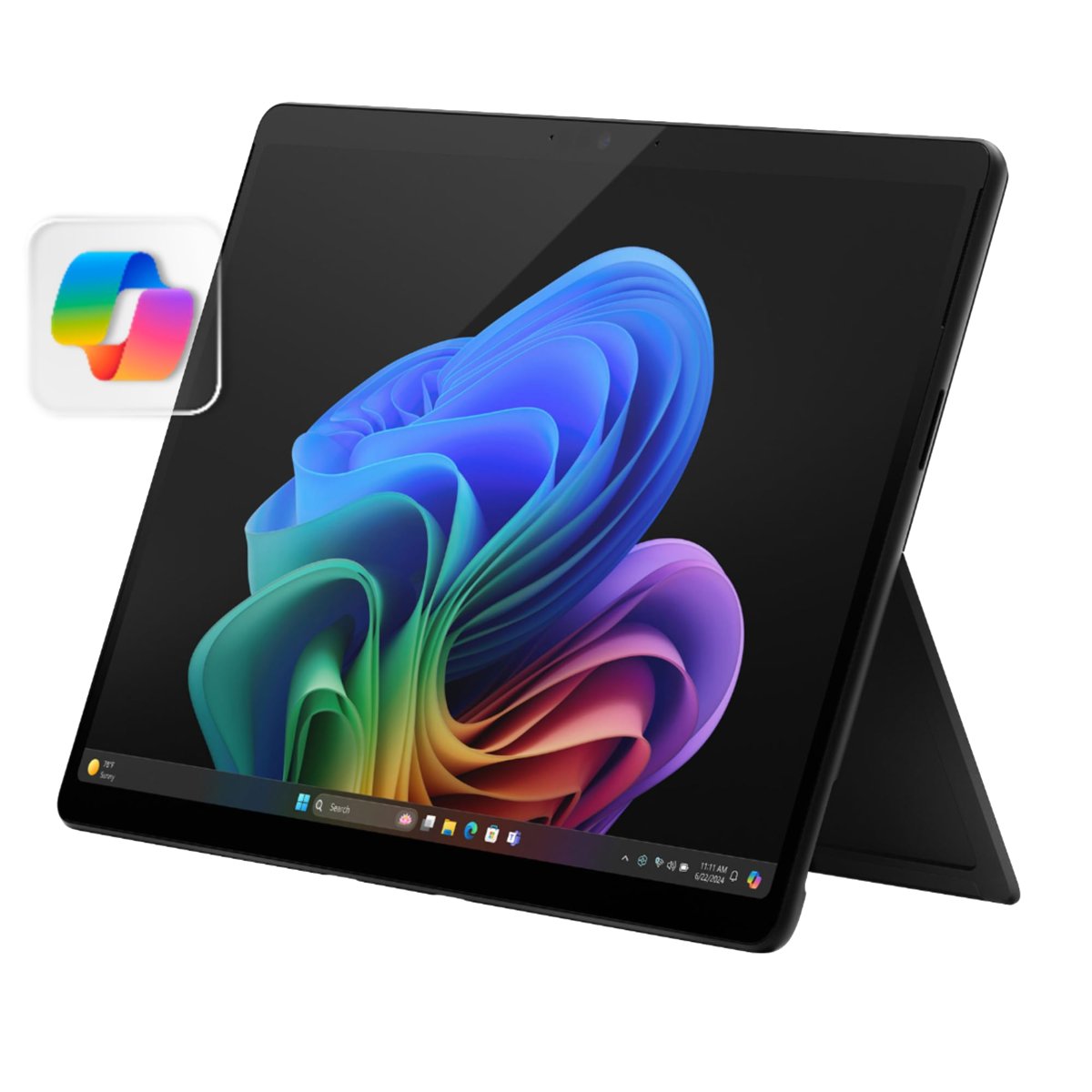 Microsoft Surface Pro 2'si 1 Arada Dizüstü/Tablet (2024), Windows 11 Yardımcı Pilot+ PC, 13 inç Dokunmatik OLED Ekran, Snapdragon X Elite (12 Çekirdek), 16GB RAM, 256GB Depolama, Siyah