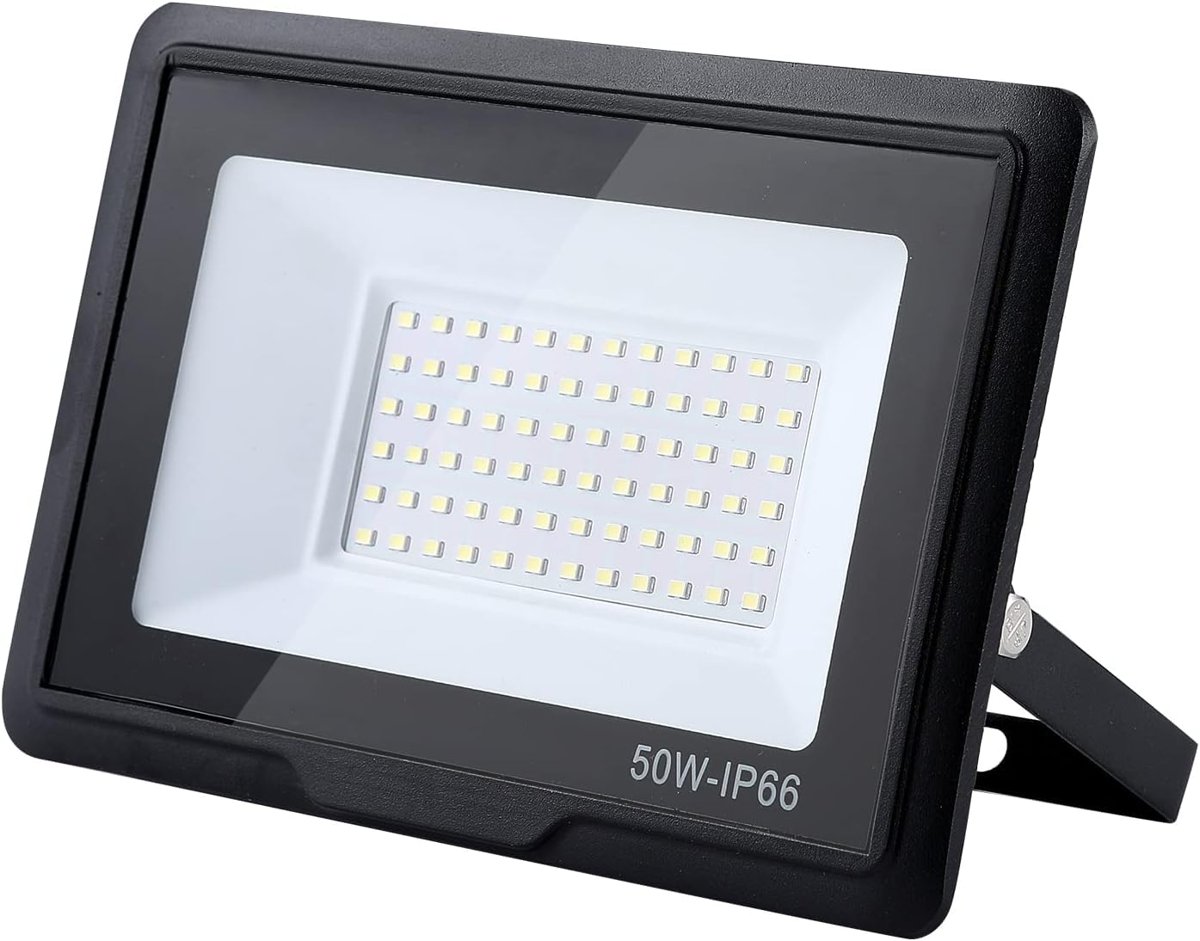 LED Projektör 30W-400W, Enerji Tasarruflu, Suya Dayanıklı, Uzun Ömürlü Aydınlatma, Bahçe, Dış Mekan, Endüstriyel Kullanım için (50W)
