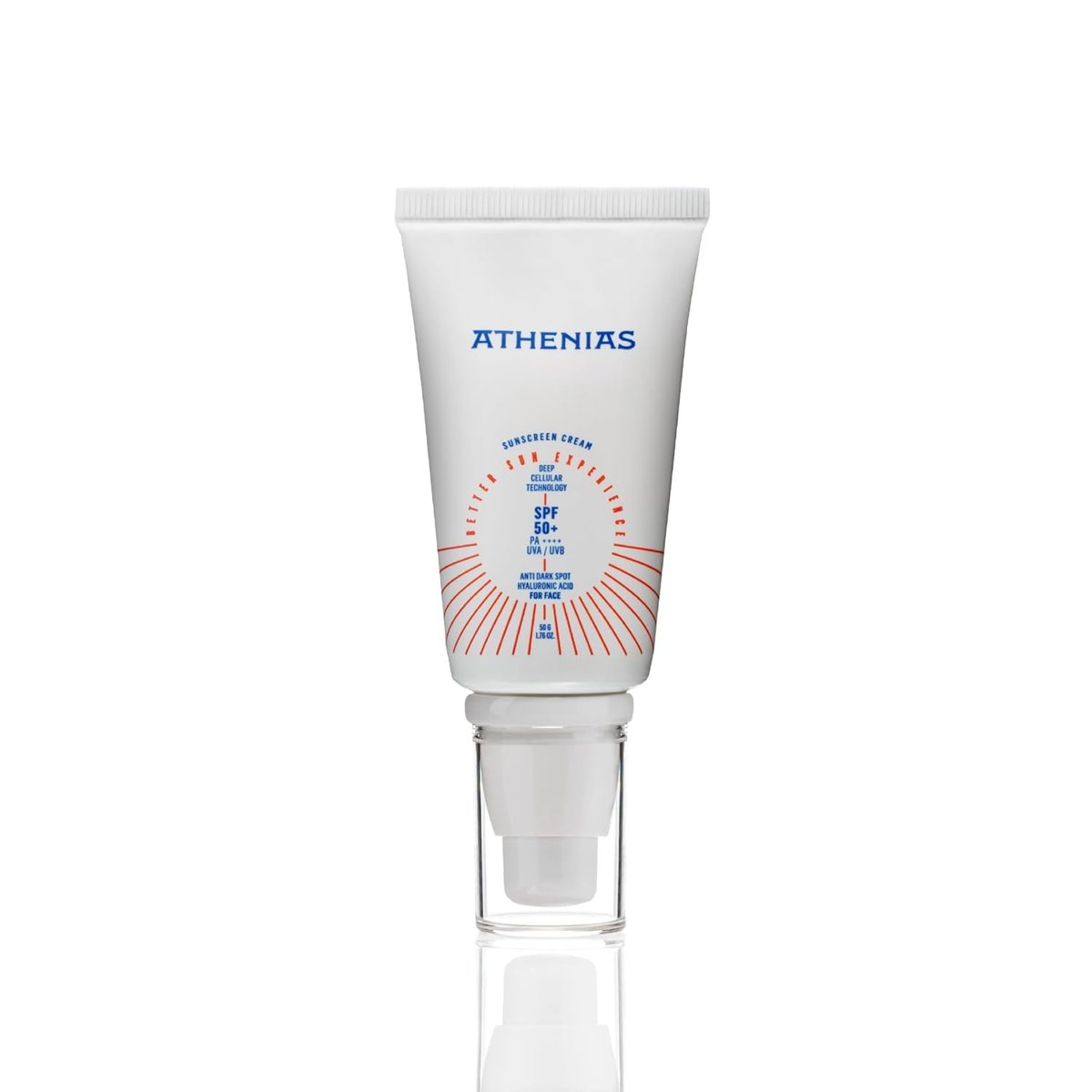 ATHENIAS Sunscreen Anti Dark Spot Leke Karşıtı SPF50+ Tüm Cilt Tipleri Uva Uvb Yüz Güneş Kremi 50 gr