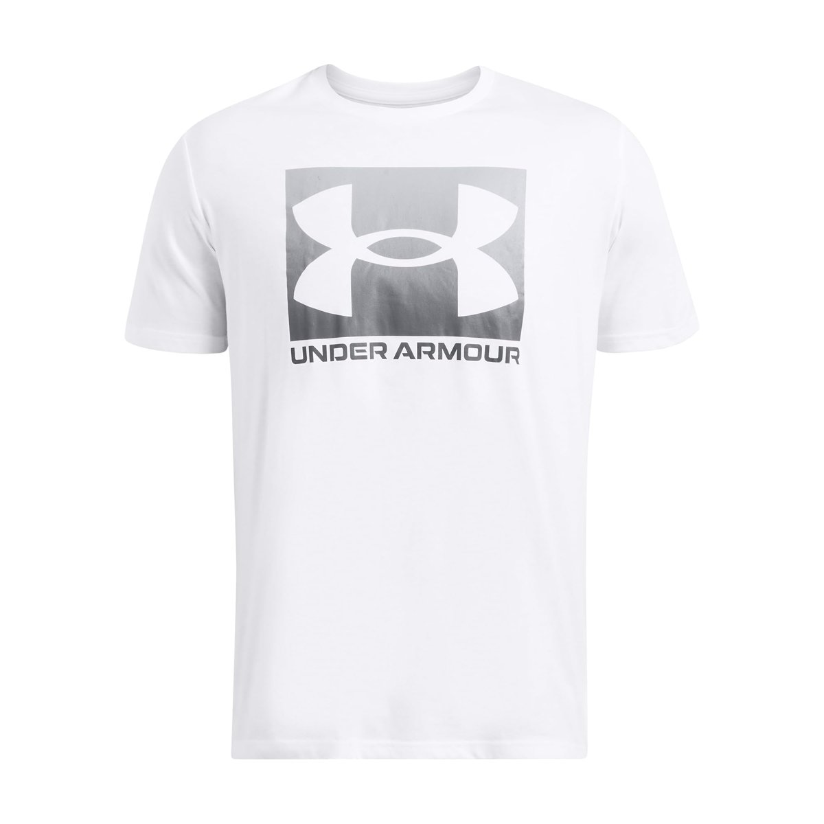 Under Armour UA M BOXED SPORTS UPDATED SS Erkek T-Shirt White / / Pitch Gray SM