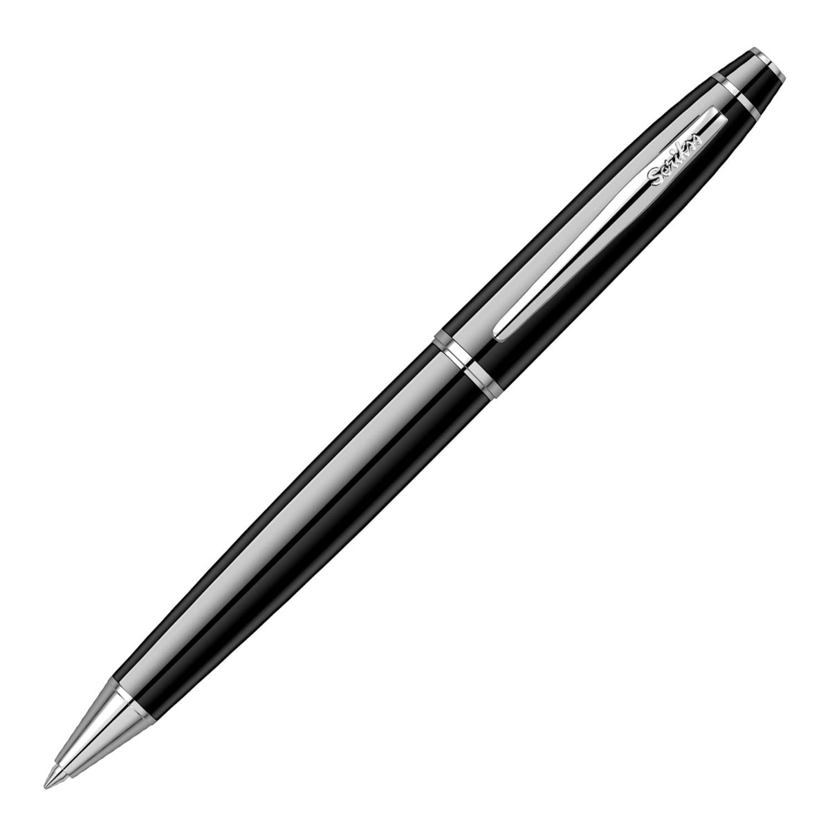 Scrikss Noble 35 Tükenmez Kalem Siyah Krom