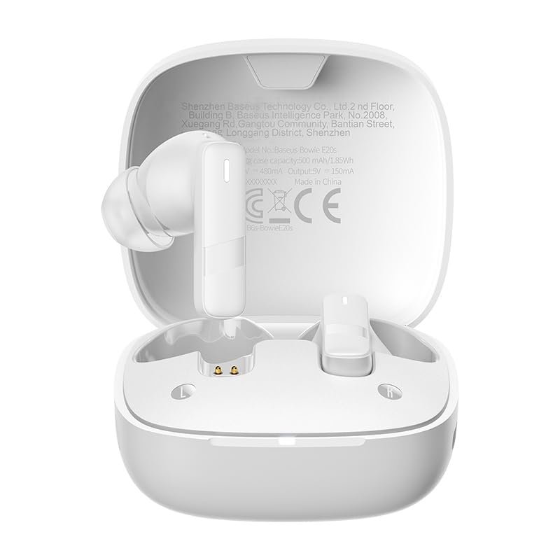 Baseus Bowie E20s True Wireless Earphones Stellar White