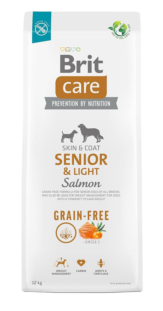 Brit Care Senior  Light, Kilo Kontrolü Ve Deri - Tüy Hassasiyeti Olan Yaşlı Köpekler İçin, Tahılsız,