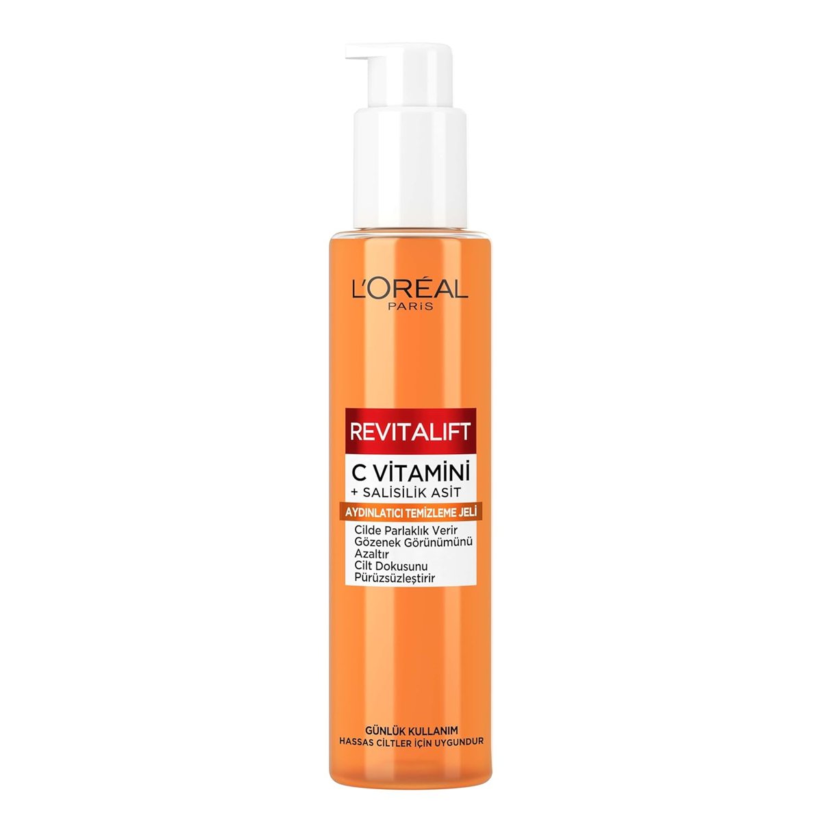 L'Oreal Paris Revitalift Clinical C Vitamini ve Salisilik Asit İçeren, Aydınlatıcı ve Gözenek Karşıtı Köpük Temizleyici