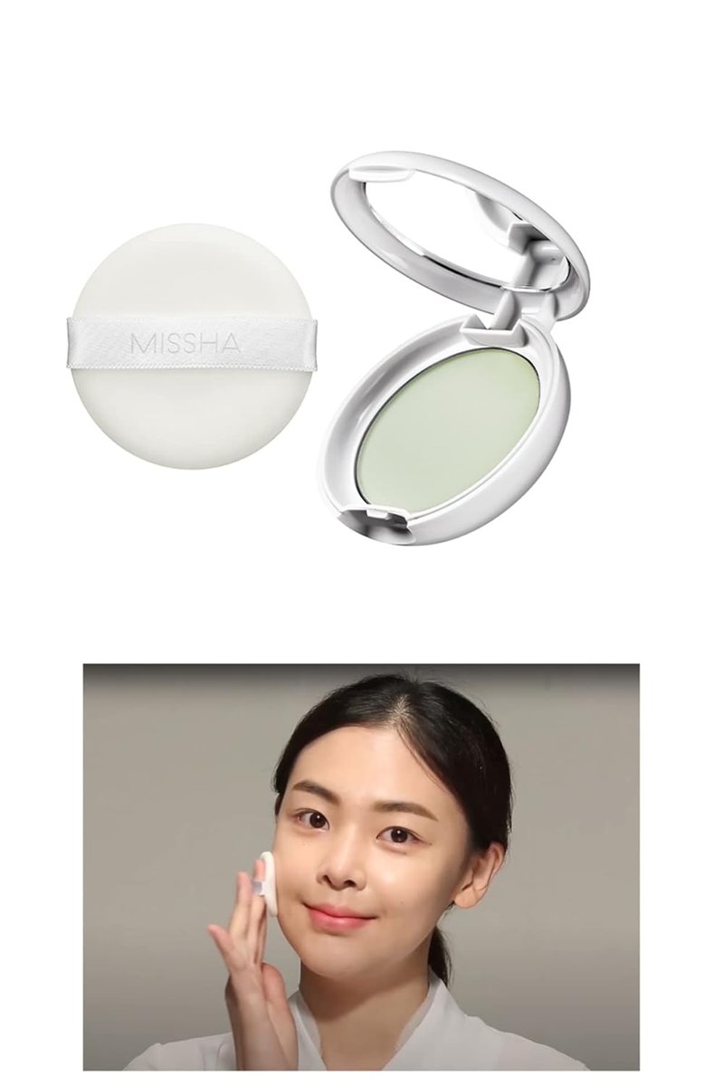 MISSHA Kızarıklık Karşıtı Ultra Hafif Sıkıştırılmış Pudra 8g Airy Pot Pressed Powder Mint