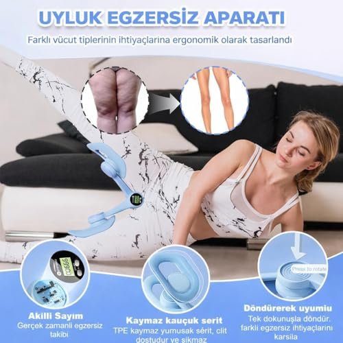 Valkyrie Dijital Ekranlı Pelvik Taban Egzersiz Aleti – Doğum Sonrası, Yoga ve Kas Egzersizi İçin Mavi