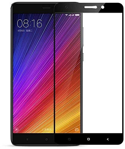 Elfia Xiaomi Mi 5S Plus ile Uyumlu Ekran Koruyucusu Tam Kaplayan Nano İnce Esnek Koruma Fiber Siyah