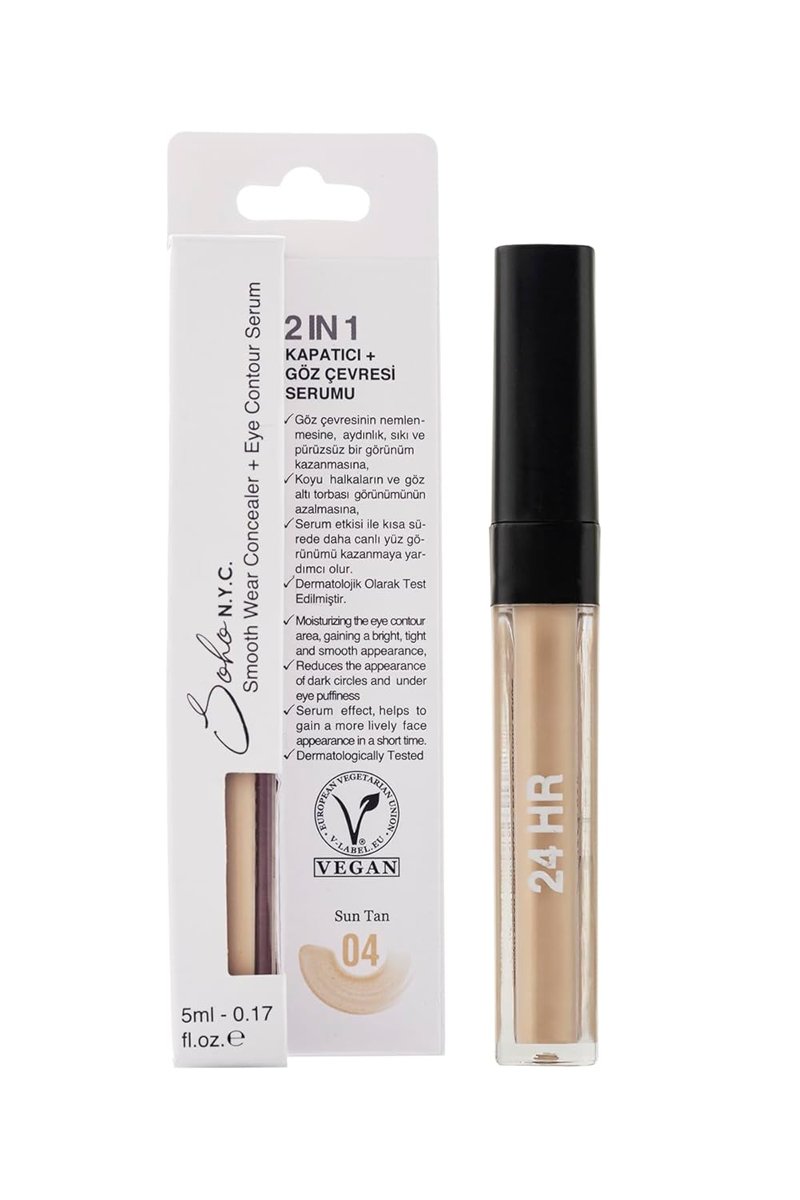 SOHO N.Y.C. Göz Altı Morluk Ve Torba İçin Serum ve Kapatıcı 5 ml- No:4 Sun Tan