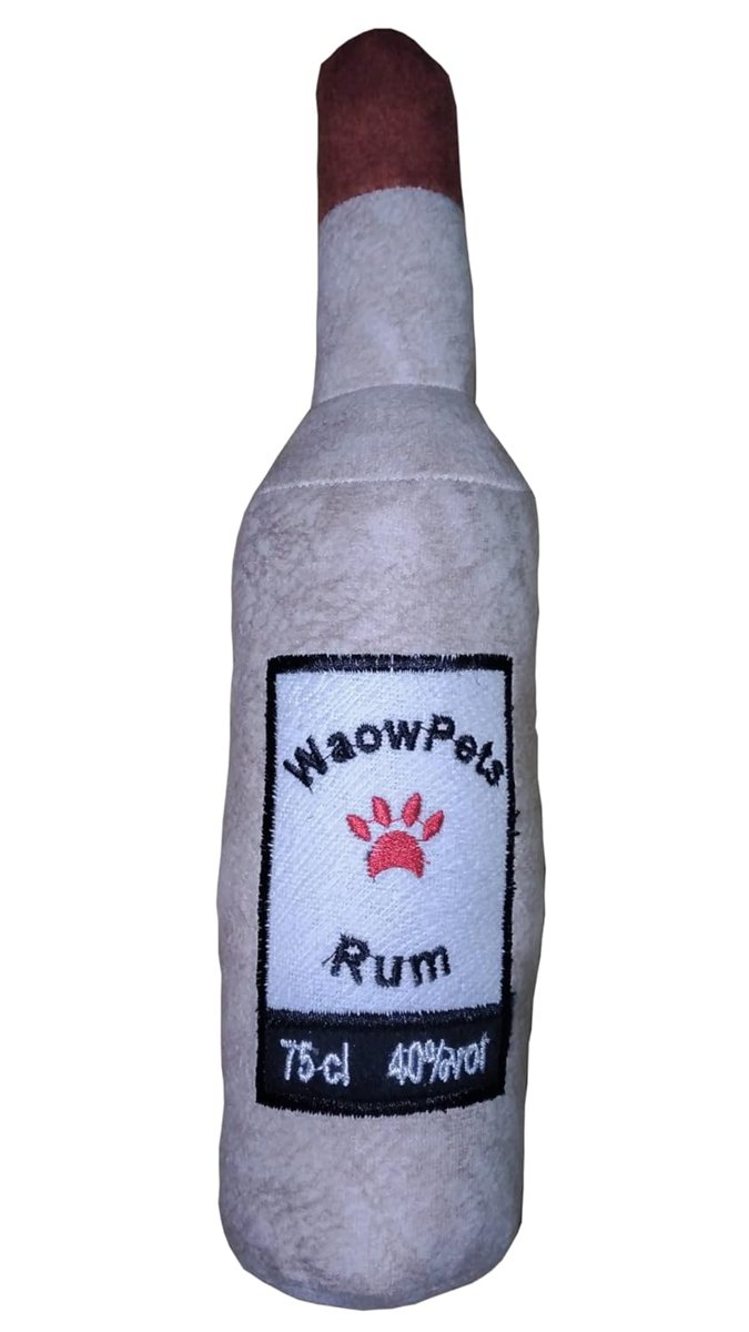 WaowPets Animal Products Bottle Toy, Köpek Oyuncağı, Kedi Oyuncağı, Peluş Oyuncak (Beyaz)