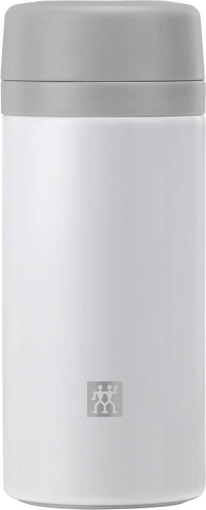 ZWILLING THERMOÇAY DEMLİKLİ MATARA, 420 ML | PASLANMAZ ÇELİK | BEYAZ-GRİ