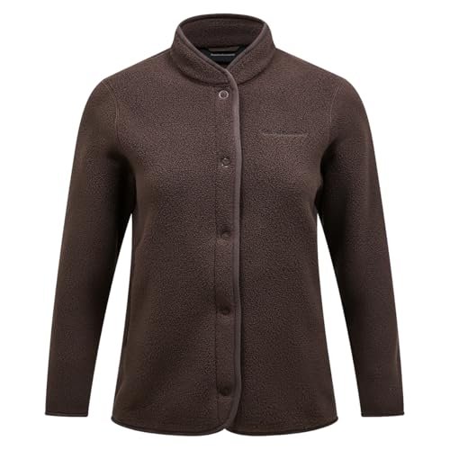 Peak Performance W Fleece Snap Cardigan Kadın Kahverengi Outdoor Polar G78131180