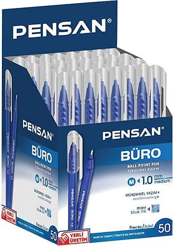 Pensan Büro Mavi Tükenmez Kalem 50 Li Paket