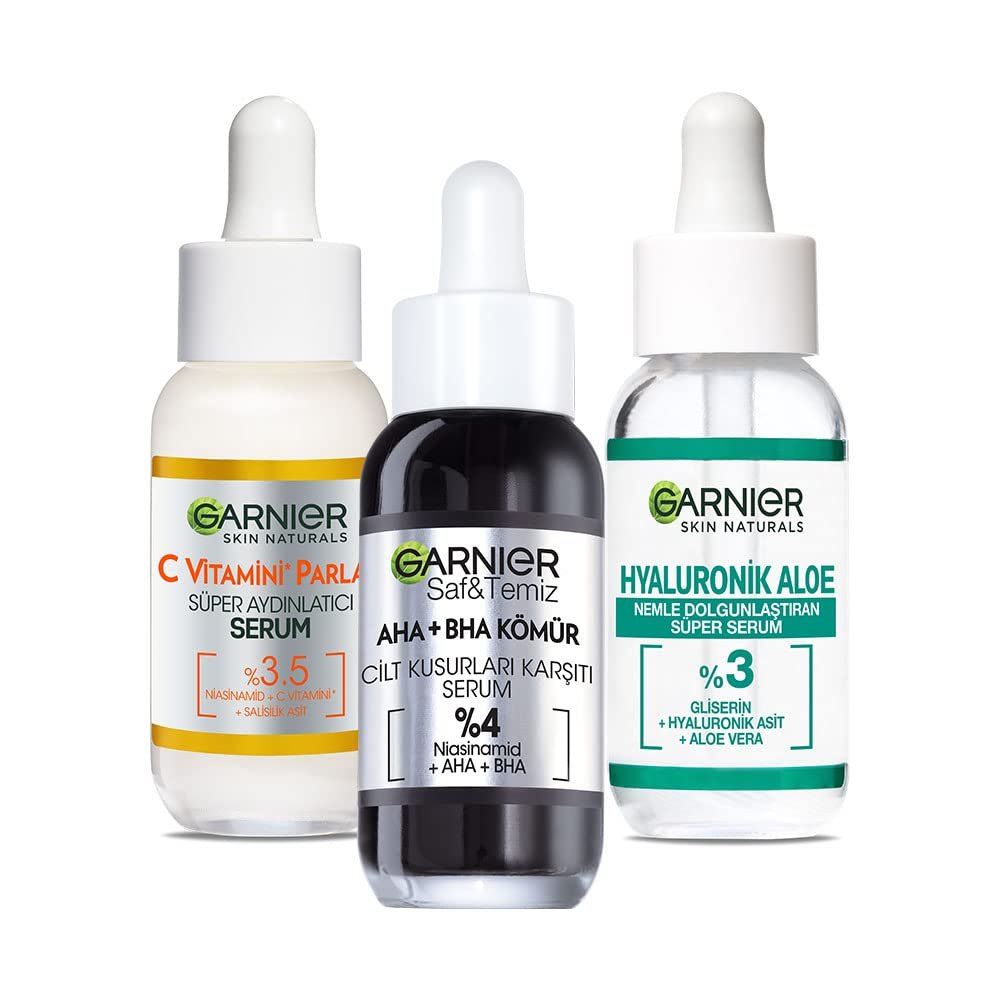Garnier 3'lü Cilt Bakım Serum Seti
