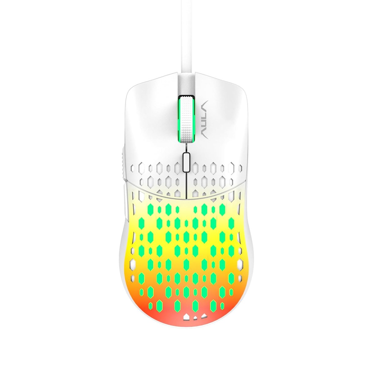 AULA S11 Pro 3600DPI RGB Optik Gaming Mouse, Turuncu