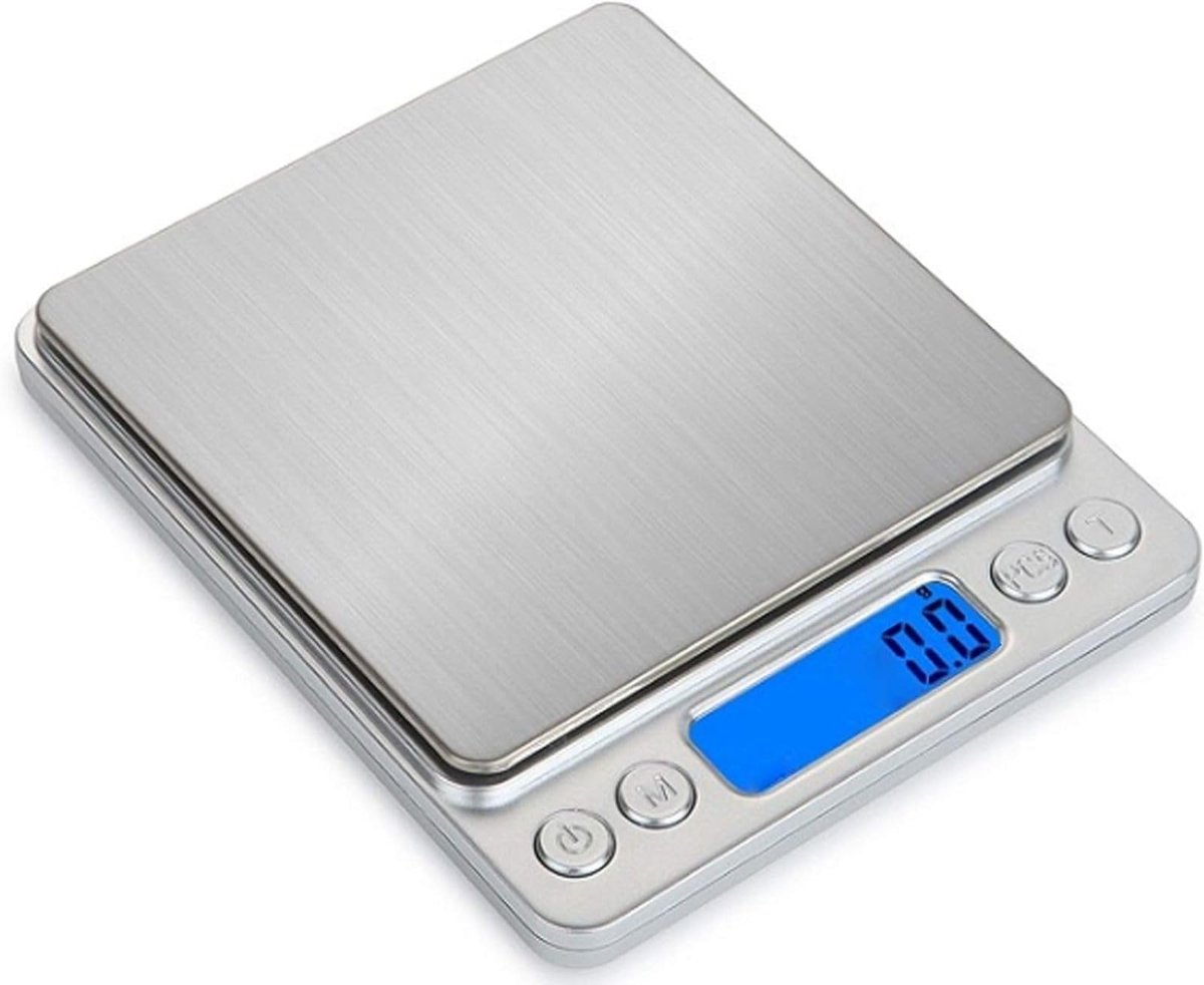 Busstier Dijital Mutfak Terazisi 3 Kg 0.1 G Hassasiyet Metal Platformlu Premium Terazi, Şık ve Dayanıklı Tasarım