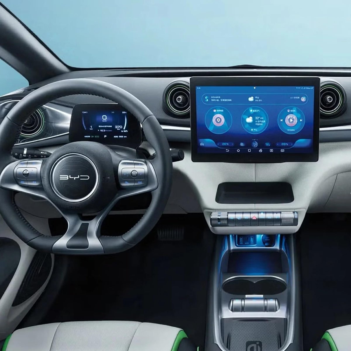 BYD Dolphin 12,8 Inç Navigasyon Ve 5 Inç Dijital Gösterge 9h Nano Koruyucu 2’li Set