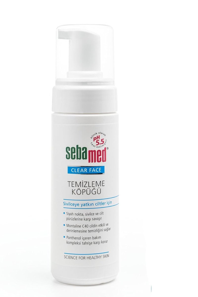 Sebamed Sivilceye Yatkın Yağlı Ciltler İçin Etkili Siyah Nokta Karşıtı Yüz Temizleme Köpüğü 150 ml