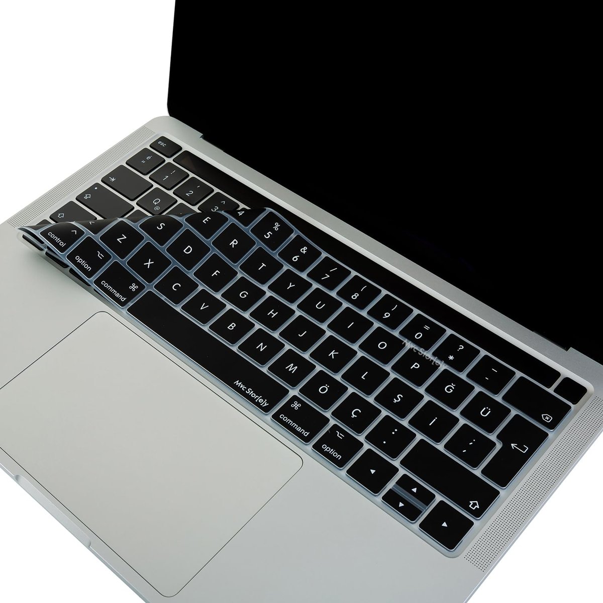 McStorey MacBook Pro Touch Bar Türkçe Q Klavye Koruyucu Silikon Keyboard Cover 13-15 İnç Uyumlu A170
