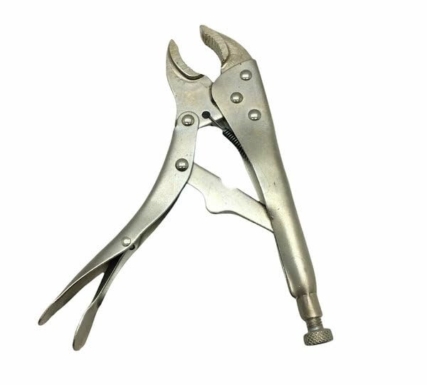 AEE® Kilitli & Ayarlı Pense – Komple Metal Kavisli Çene Vice Grip Sabitleme Pensesi – CR-V / C45 Çelik, Kendinden Kilitli, Endüstriyel Ağır Hizmet Pense