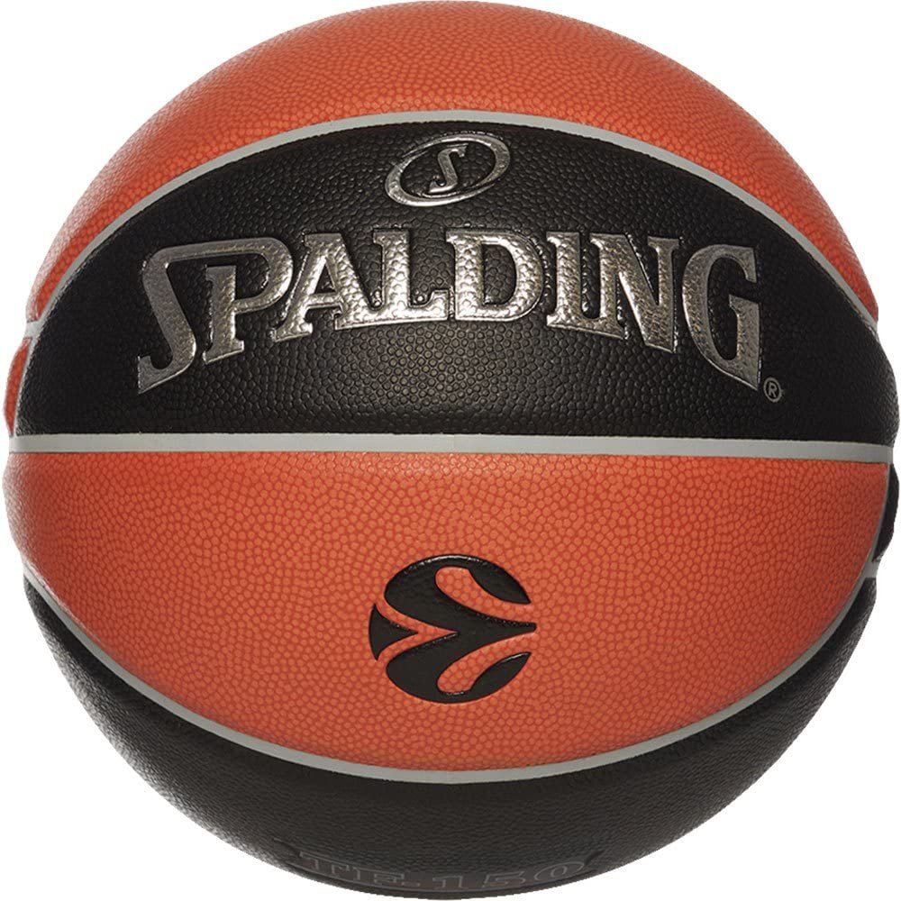Spalding United Sports Unisex – Yetişkin Euroleague Varsity TF-150 Sz7 Top, Siyah/Turuncu, 7