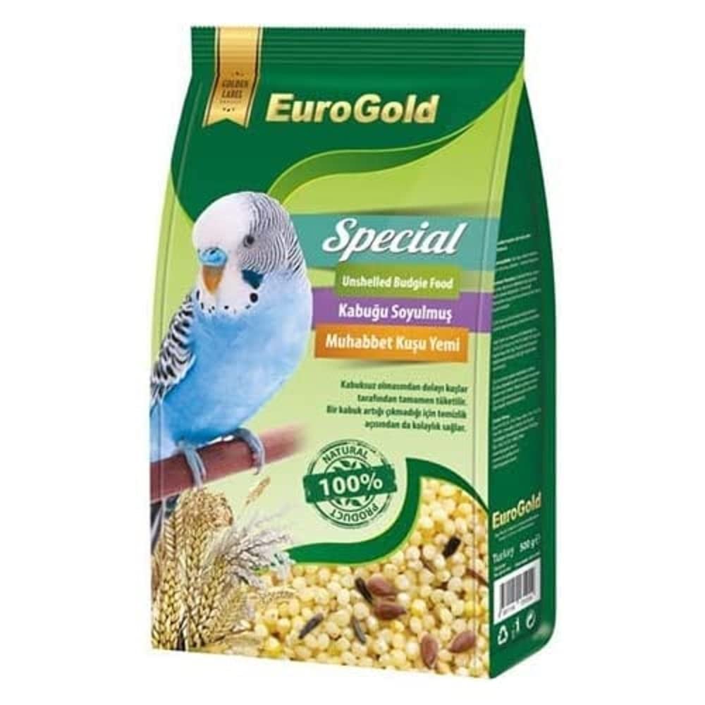 EuroGold Special Kabuksuz Muhabbet Kuşu Yemi, 500 Gr