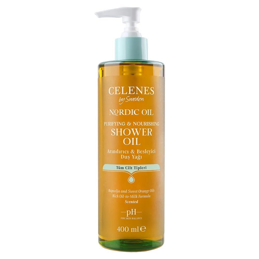 Celenes By Sweden Nordic Oil Duş Yağı Tüm Cilt Tipleri için Besleyici