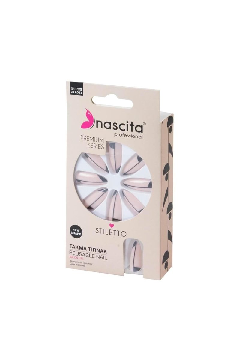 Nascita 24'lü Stiletto Renkli Takma Tırnak - 187