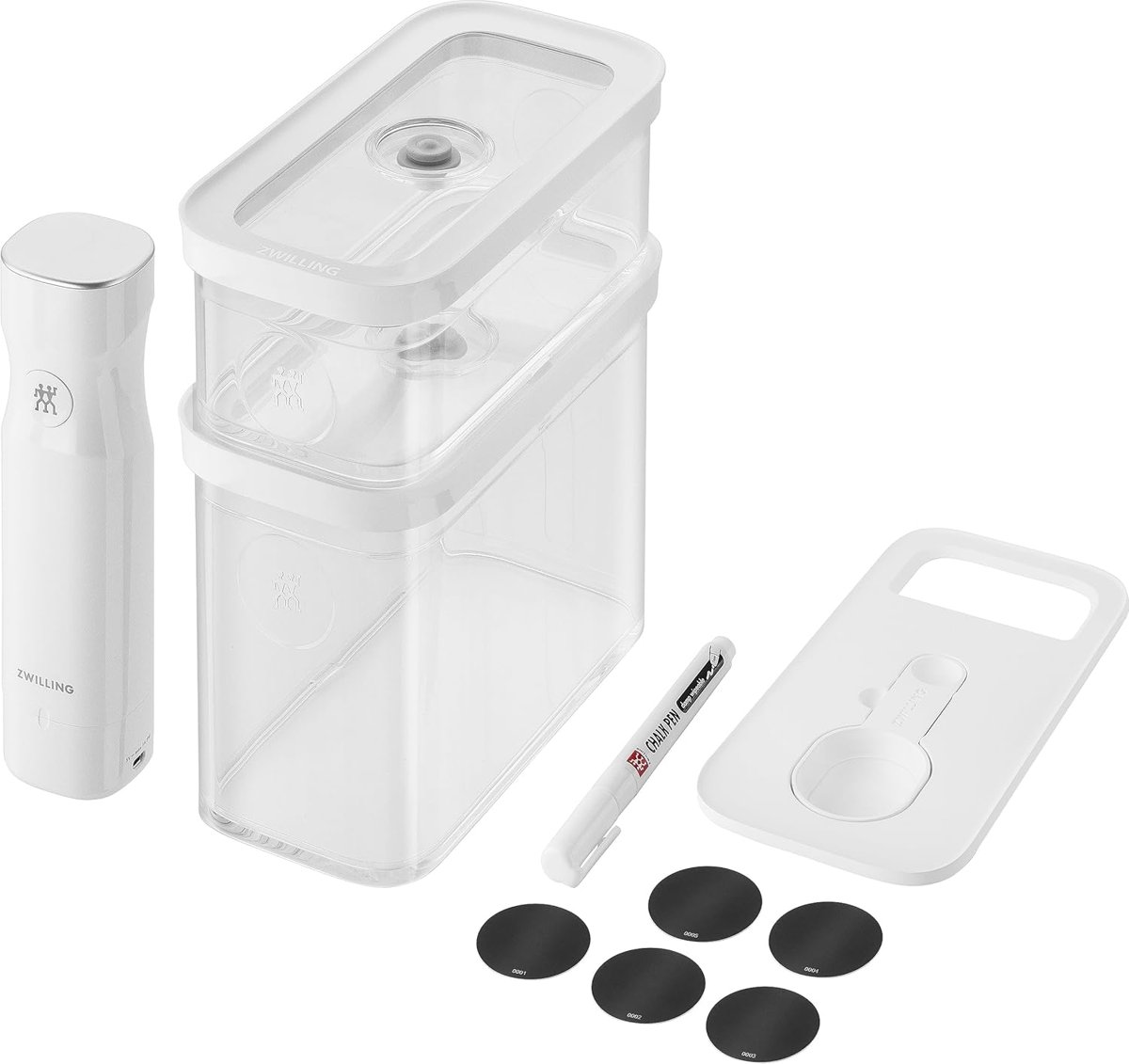 Zwilling Fresh  Save Cube Vakum Başlangıç Seti 5 Parça Beyaz