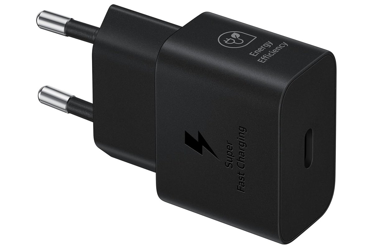 Samsung Hızlı şarj cihazı, USB-C, 25 W veri kablosuz, siyah