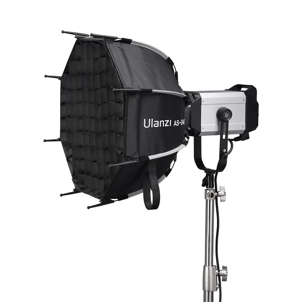 Ulanzi AS-045 Izgaralı ve Gridli Softbox, 45 cm Siyah