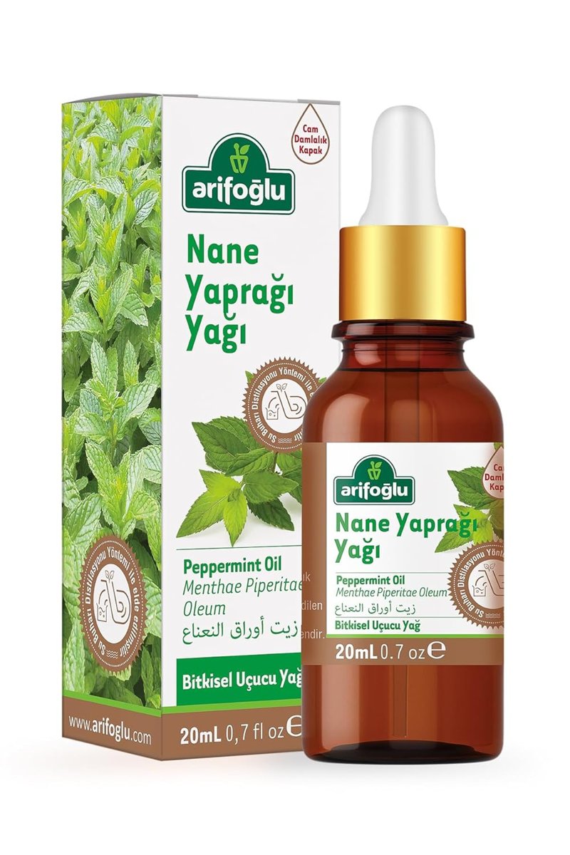 Arifoğlu Nane Yaprağı Yağı 20ml – Ferahlatıcı ve Canlandırıcı Nane Yağı | Arifoğlu Peppermint Leaf Oil 20ml – Refreshing and Invigorating Peppermint Oil