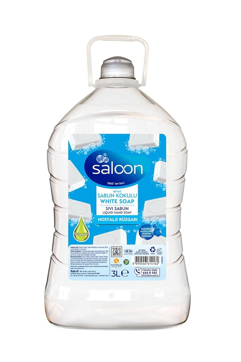 SALOON Sivi Sabun Beyaz Sabun Kokulu 3 L