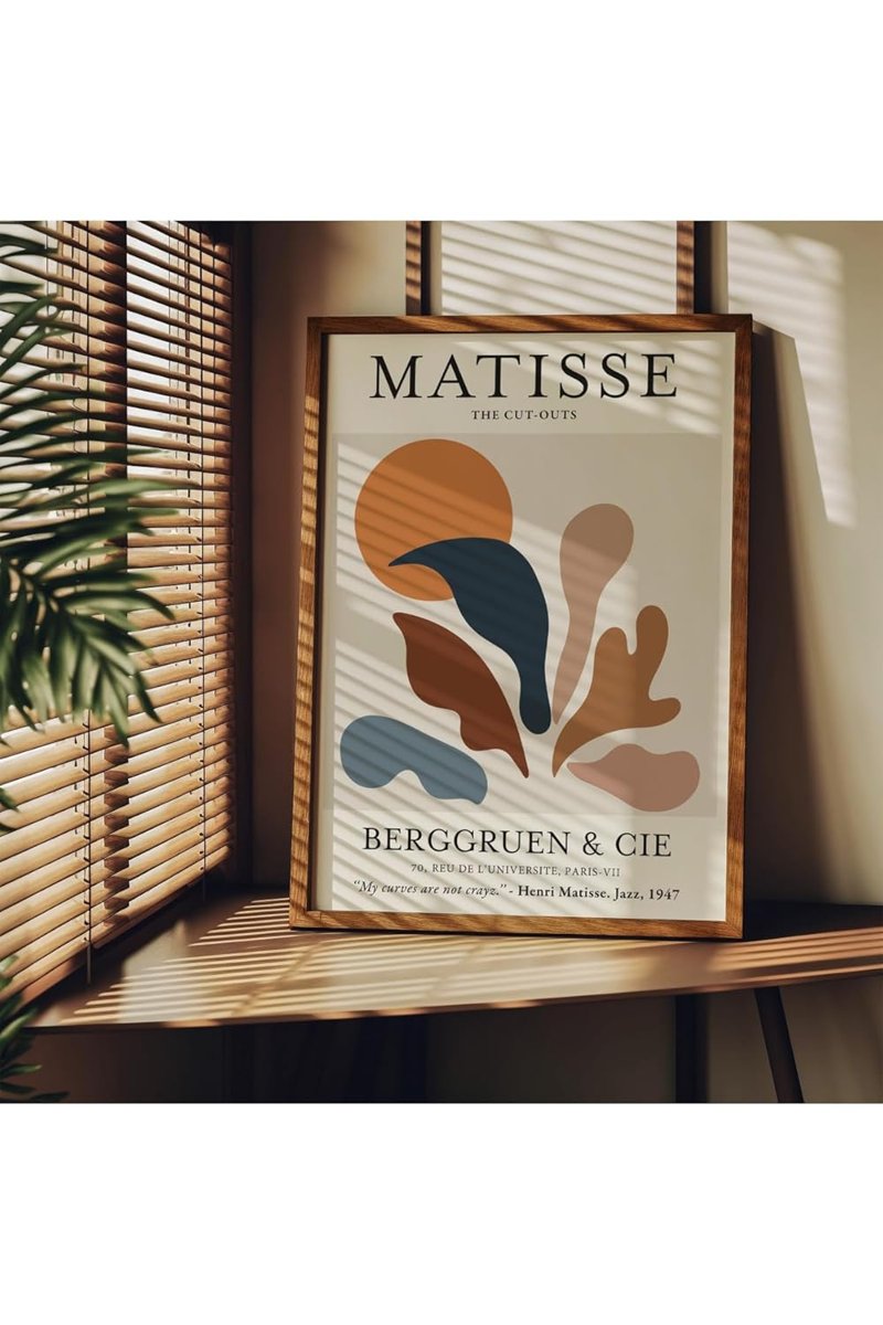 Fark Tanıtım Matisse Çerçevesiz Poster, Modern Dekoratif Çerçevesiz Poster, Tablo, Matisse, 30 x 40