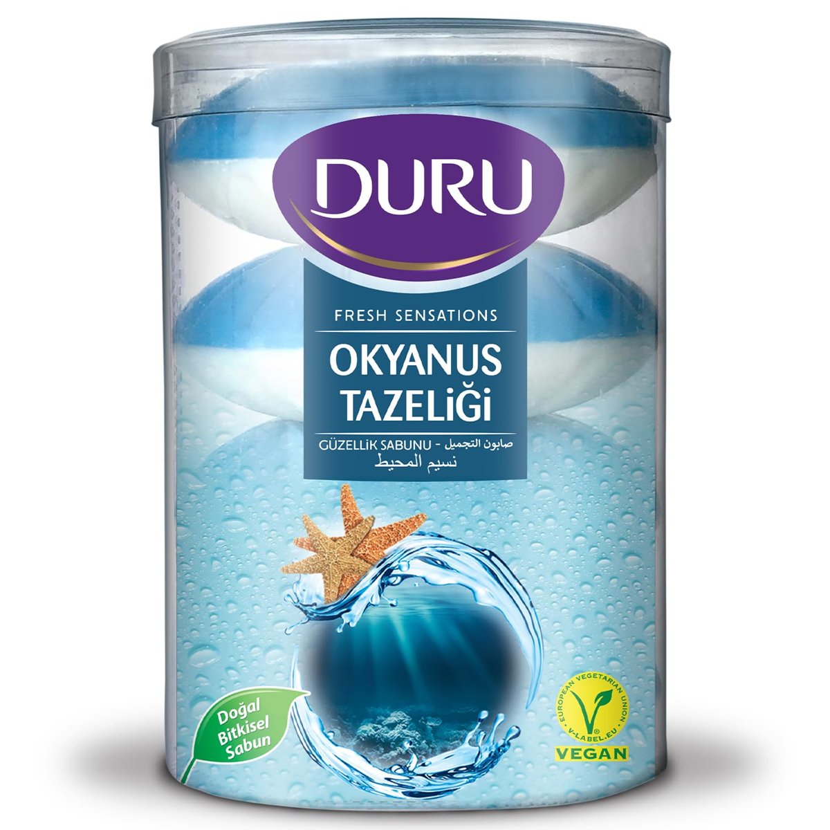 DURU Fresh Sensations Ocean Sabun, 100 Gramx4