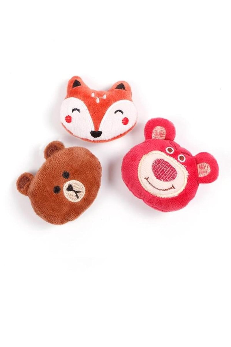 Glipet Peluş Vahşi Hayvan Kafası Sevimli Kedi Oyuncağı 7 Cm