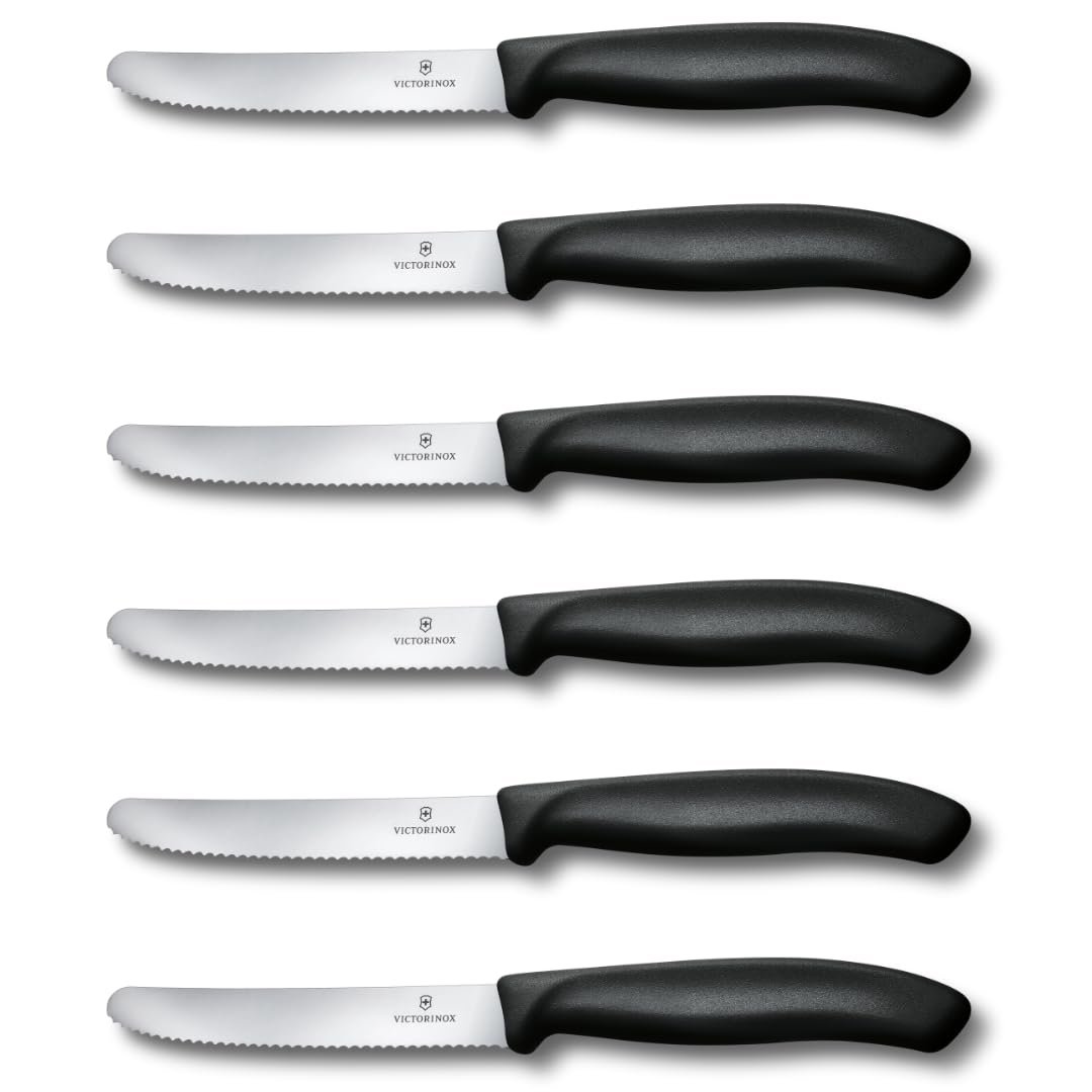 Victorinox 6.7833.6 SwissClassic Blisterli Siyah 6lı Domates Bıçağı